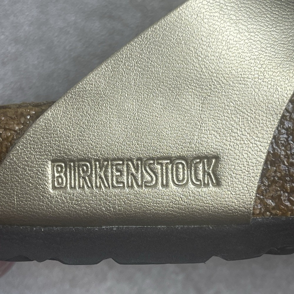 Birkenstock Gizeh Metallic Gold Thong Sandals Womens EU 39 / US 8 Flip Flop - Picture 10 of 11